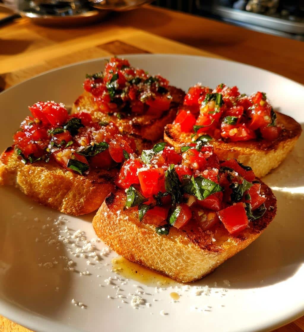 Easy Bruschetta air fryer bite toasts