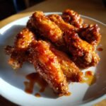 Easy Spicy Apricot Glazed Air Fryer Wings