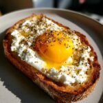 Everything Bagel Egg & Cottage Cheese Air Fryer Toast