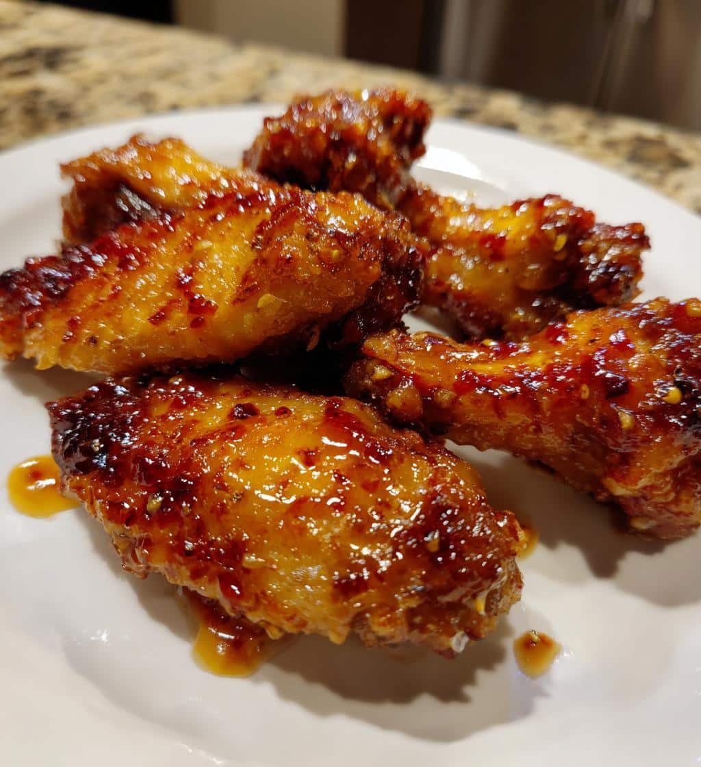 Honey Mustard Dijon Air Fryer Wings