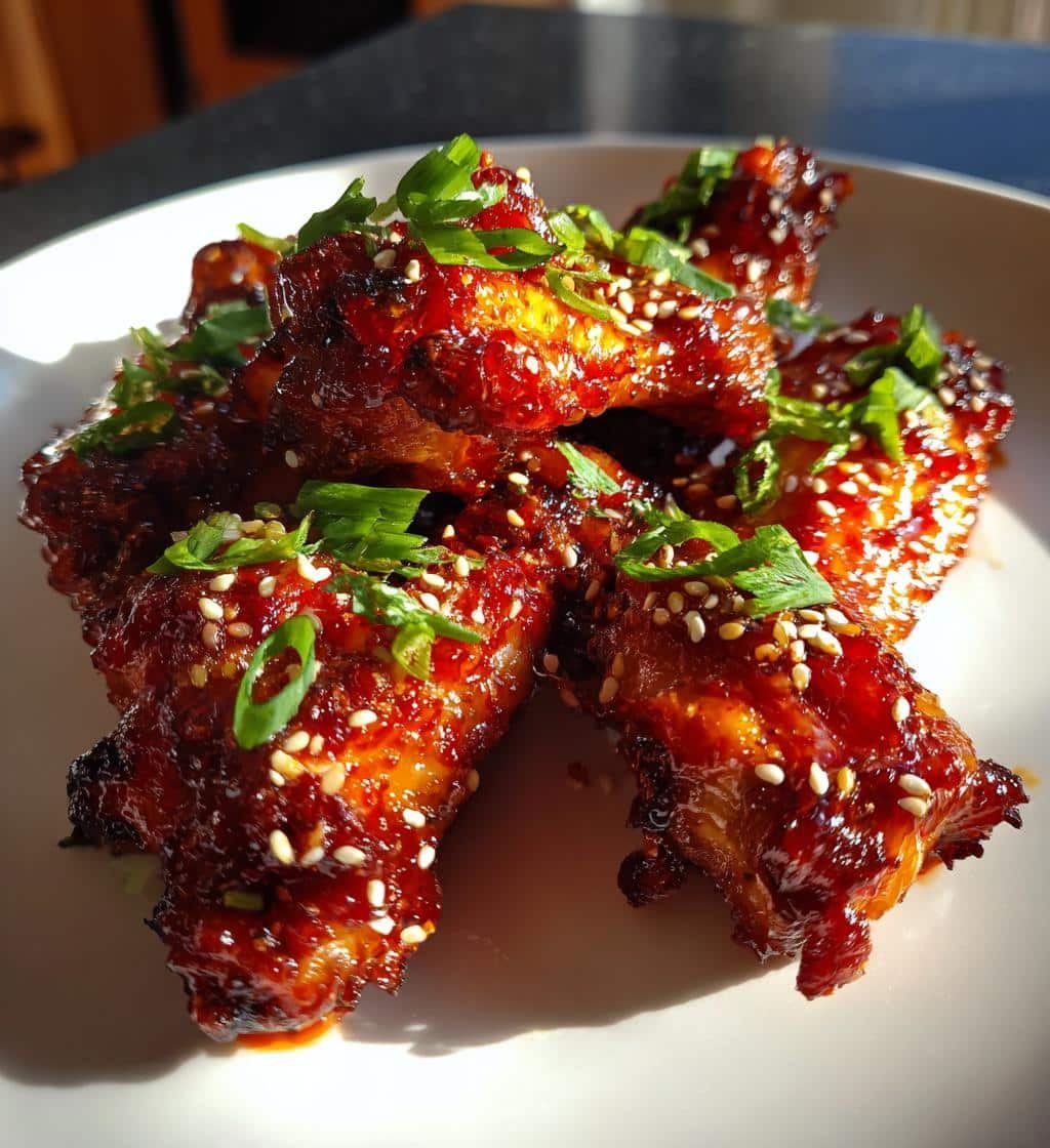 Korean Gochujang Honey Air Fryer Wings