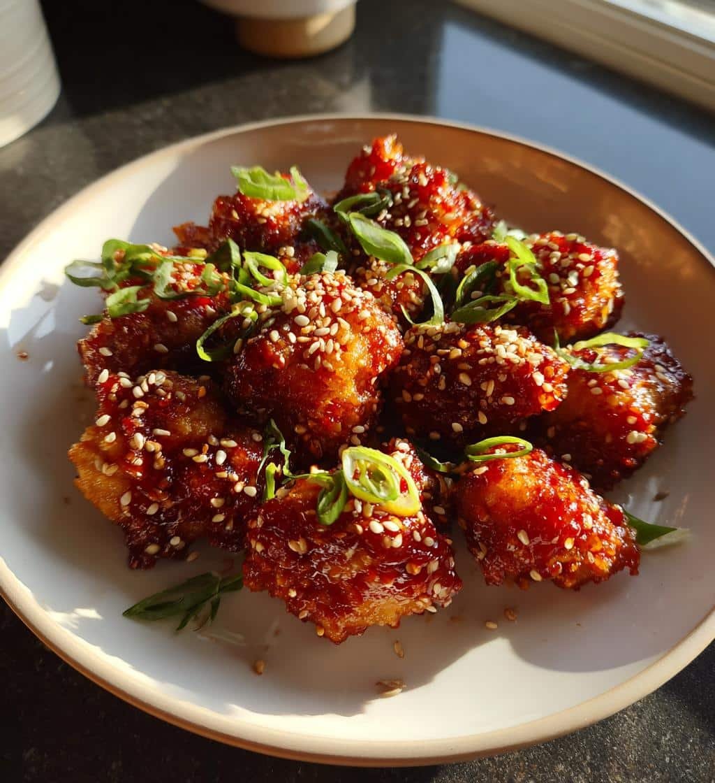 Korean gochujang chicken bites (air fryer)