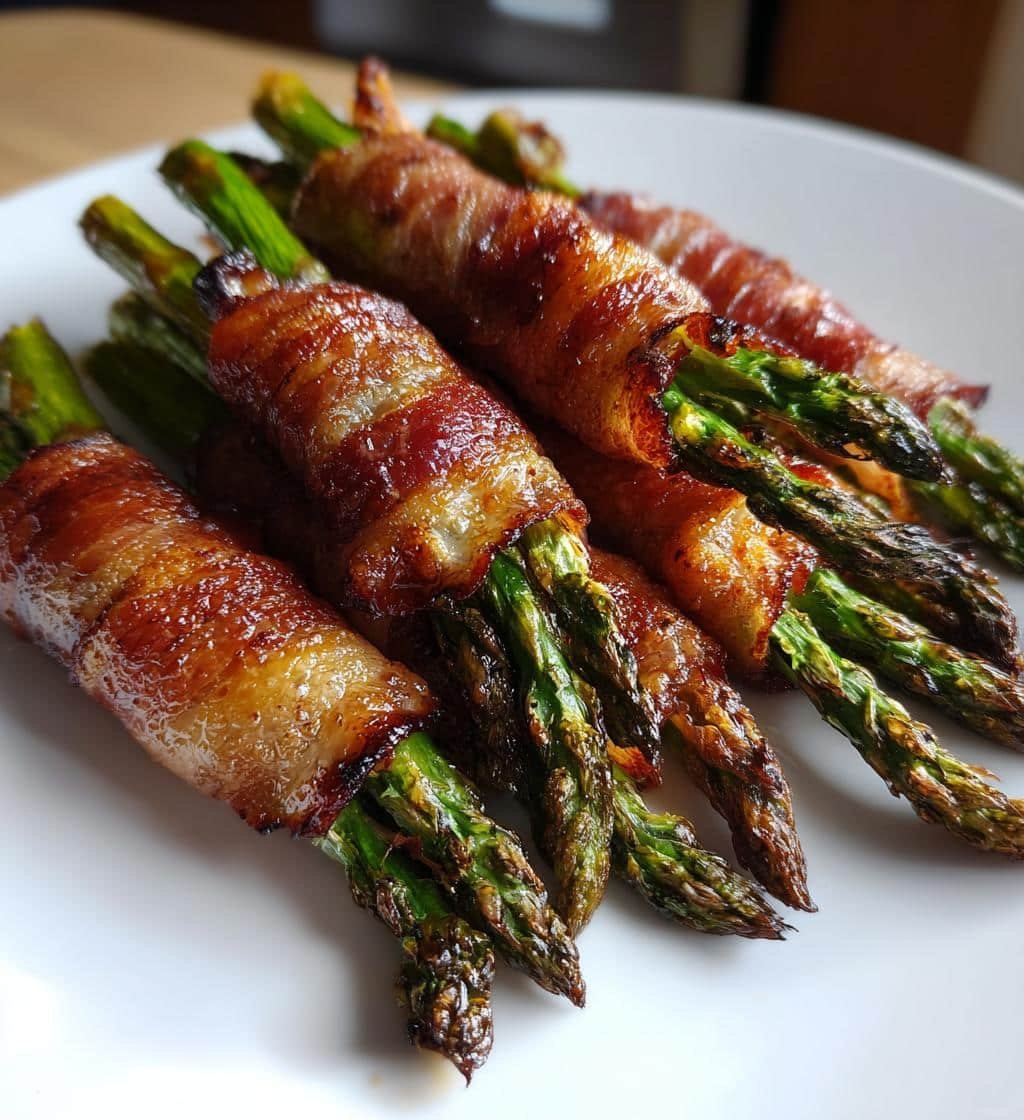 Prosciutto-wrapped asparagus air fryer bites