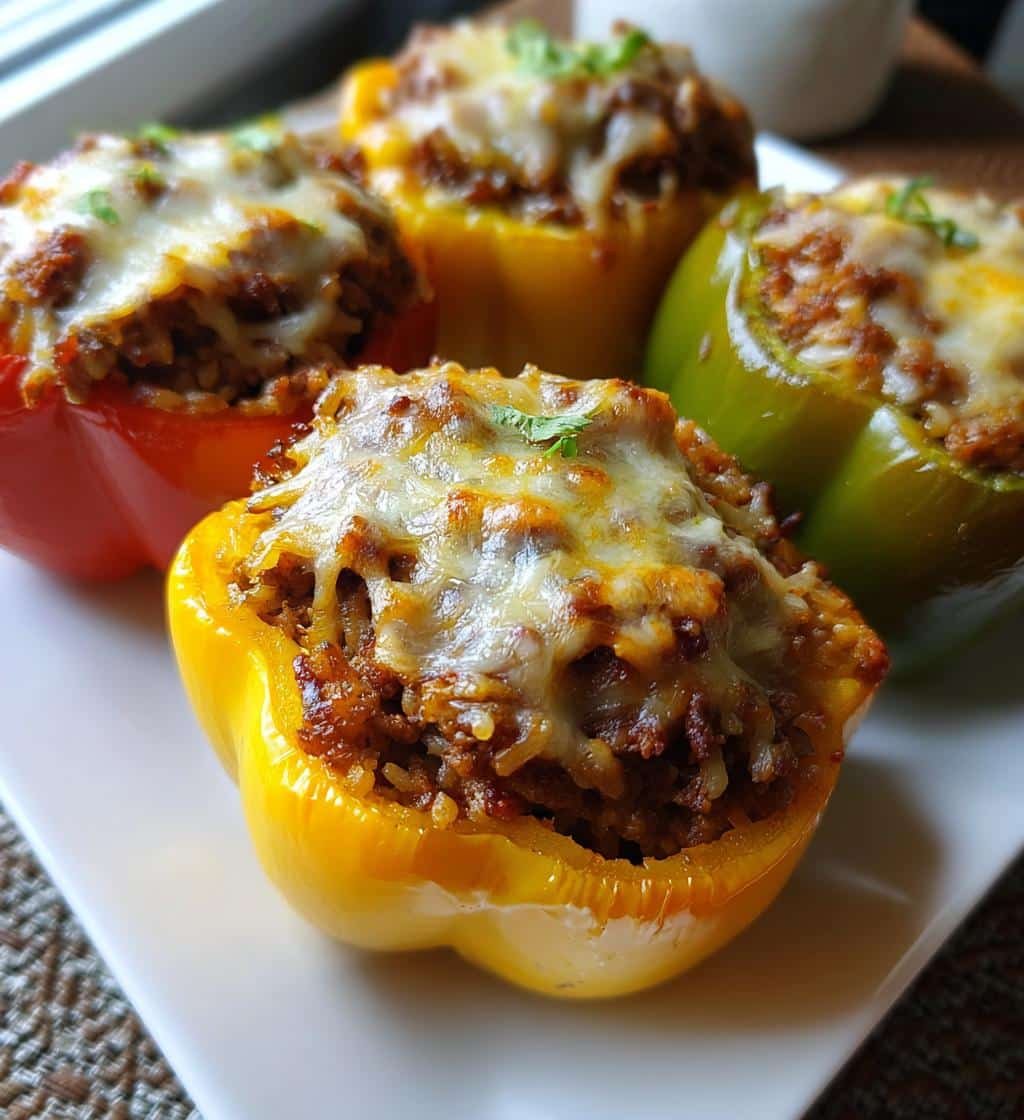 Quick Air Fryer Stuffed Peppers