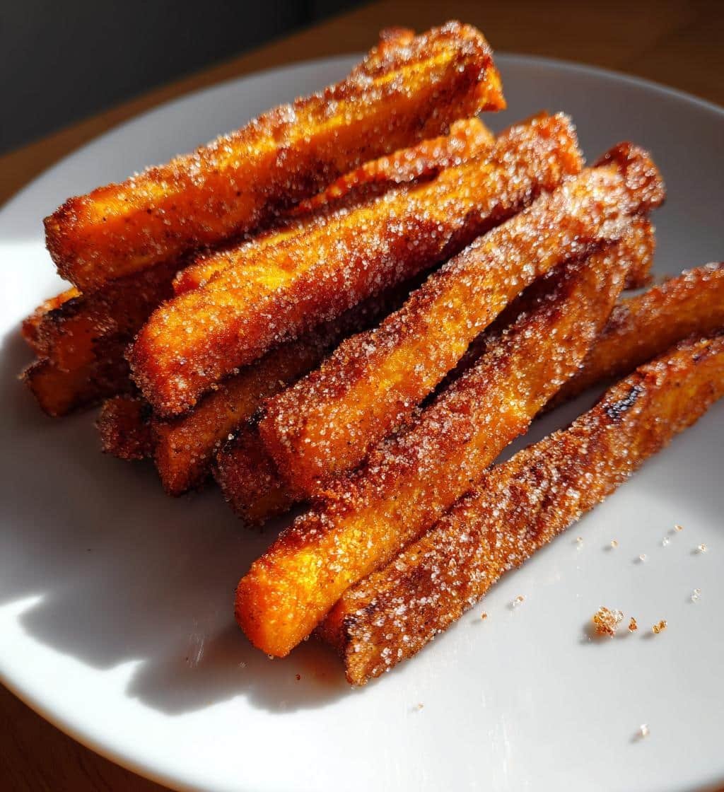 Quick Air Fryer Sweet Potato Fries Cinnamon Sugar
