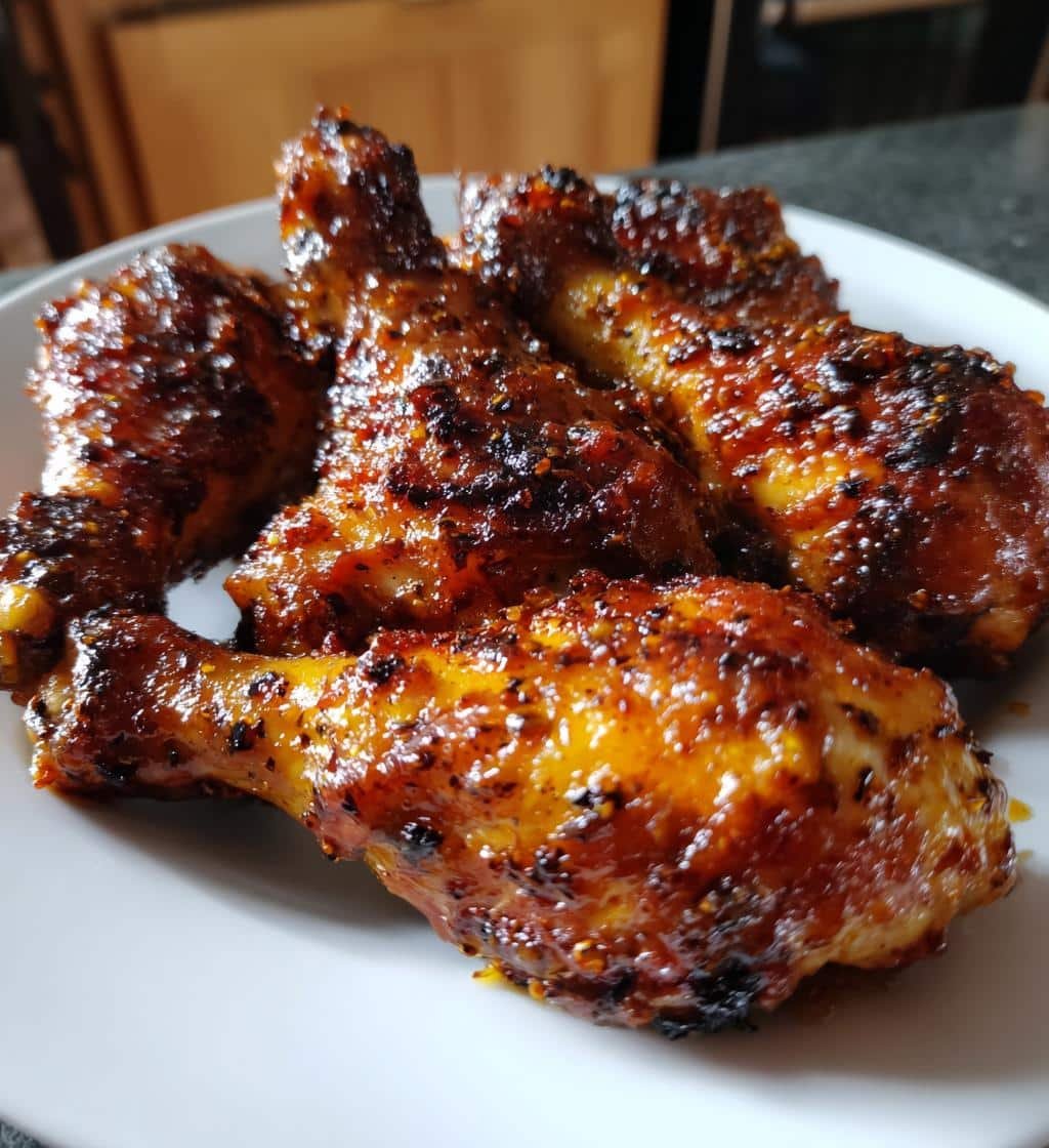 Spicy Brown Mustard Air Fryer Drumsticks - detail 1
