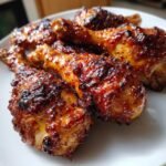 Spicy Brown Mustard Air Fryer Drumsticks