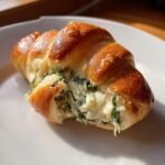 Spinach Artichoke Stuffed Crescent Rolls (Air Fryer)
