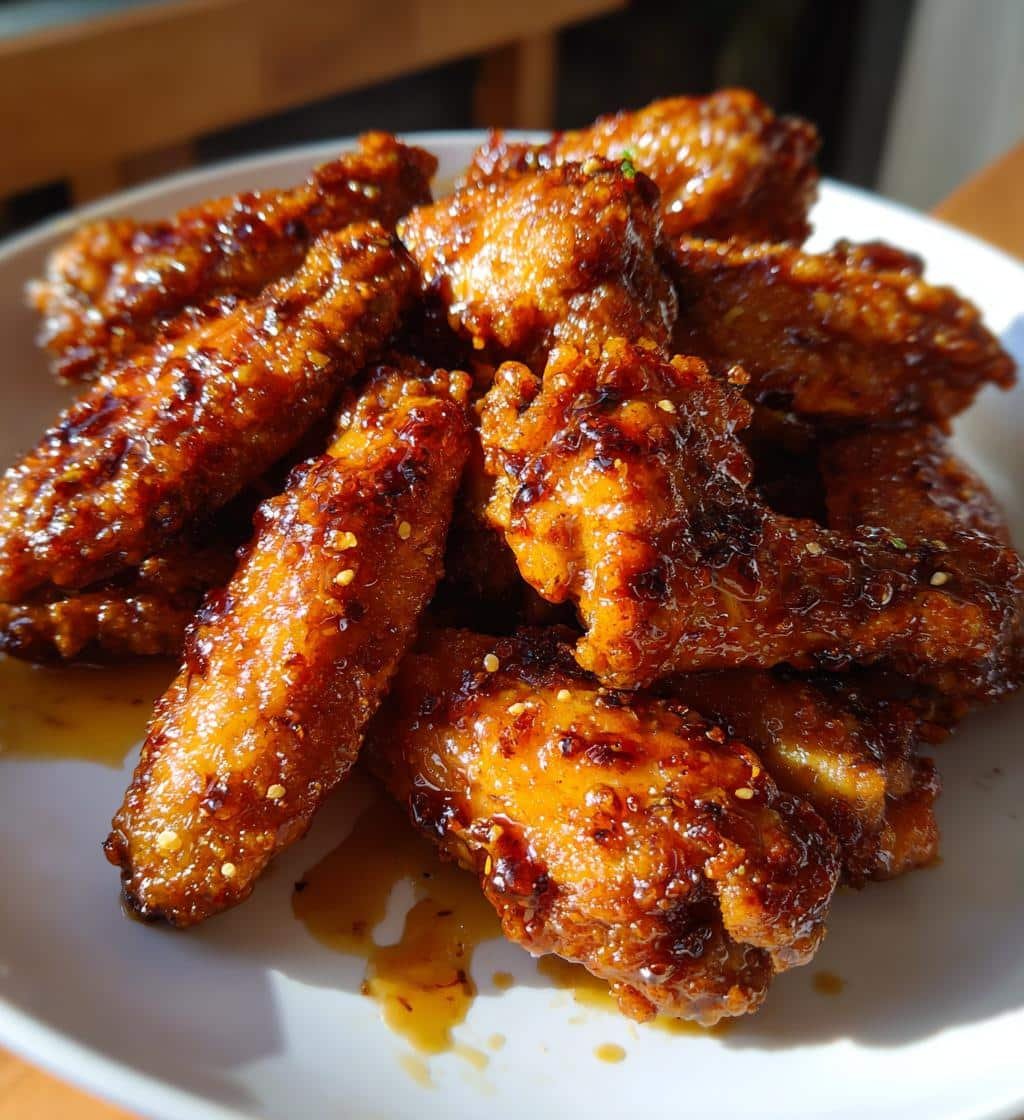 Sticky Maple Pepper Air Fryer Wings - detail 1