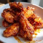 Sticky Maple Pepper Air Fryer Wings