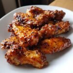 Sticky Maple Pepper Air Fryer Wings