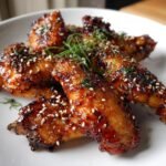 Teriyaki Sesame Air Fryer Wings