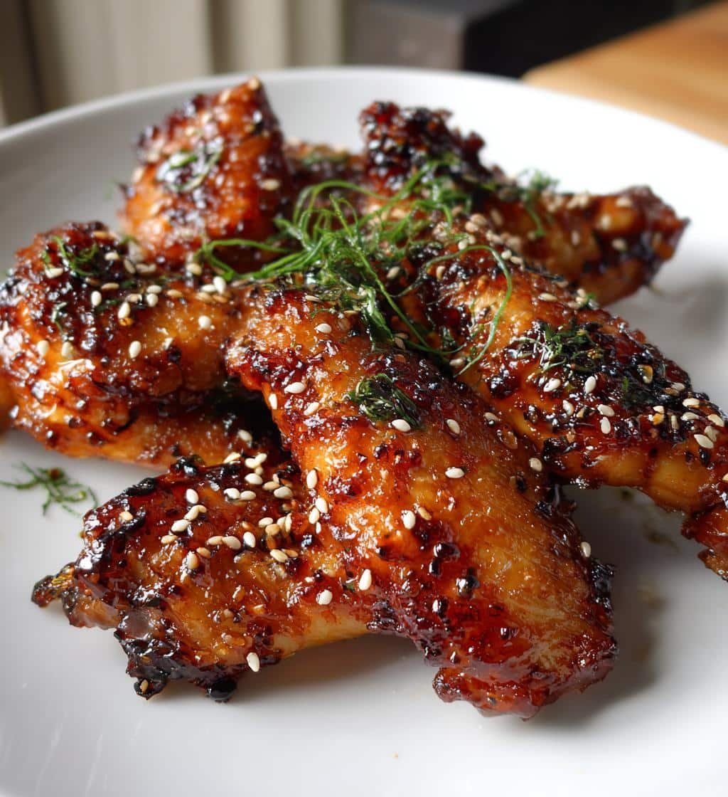 Teriyaki Sesame Air Fryer Wings