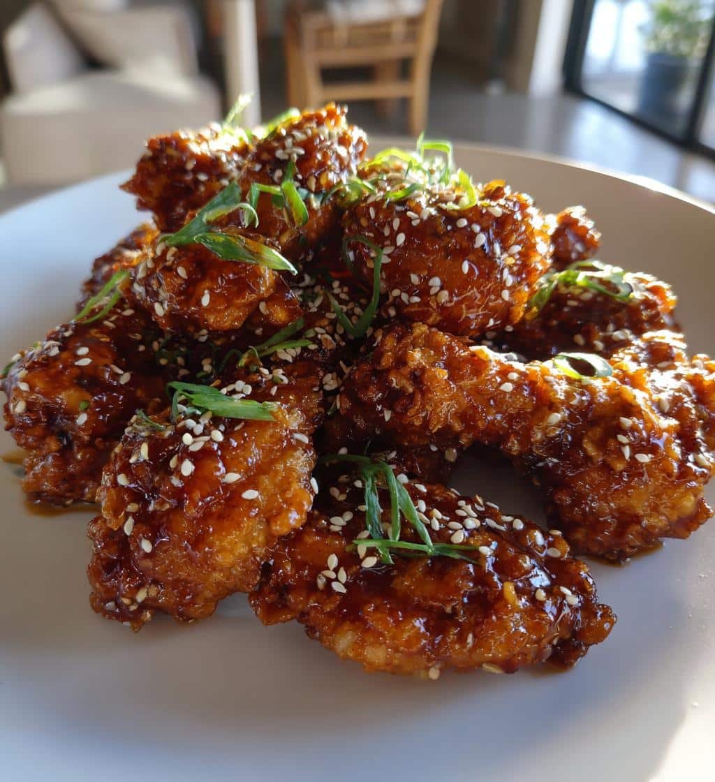 Teriyaki Sesame Air Fryer Wings