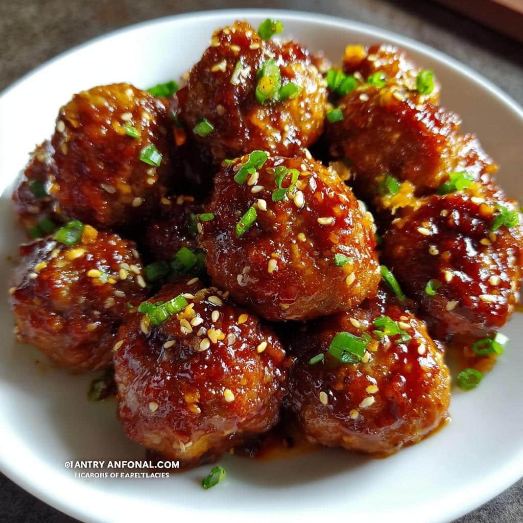 Teriyaki meatball bites (air fryer)