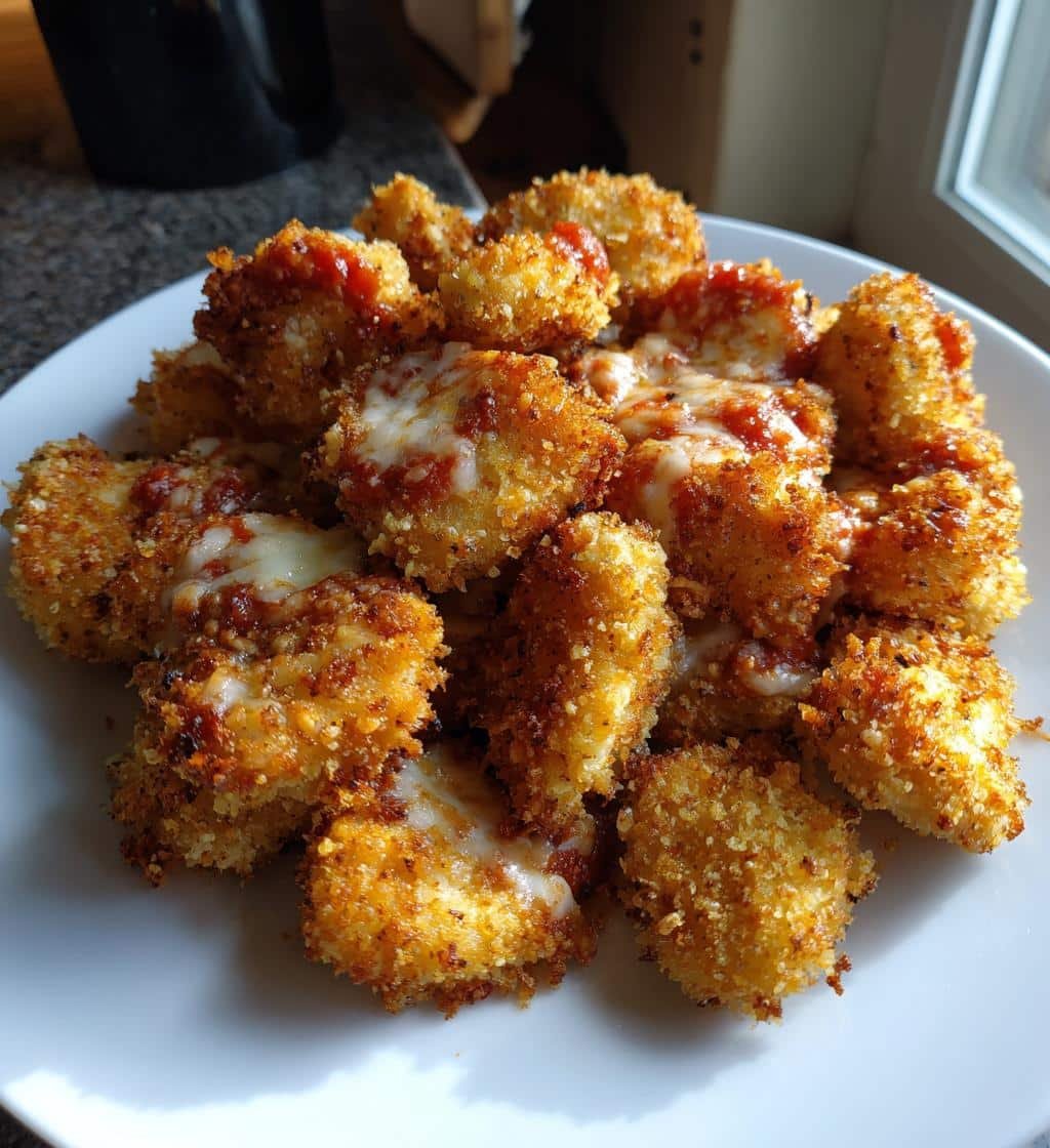 4-Minute Air Fryer Chicken Parmesan Bites