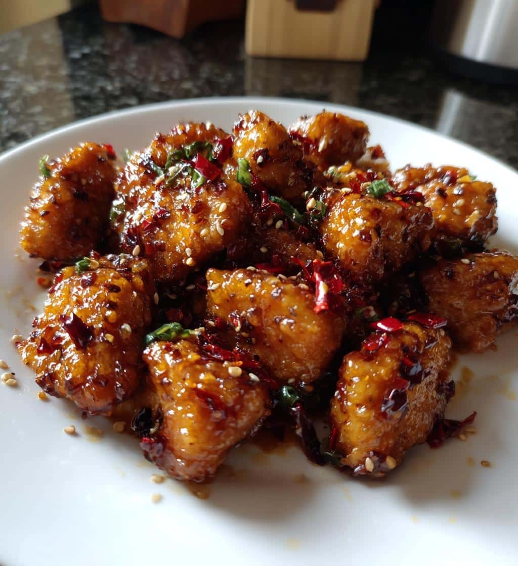 Air Fryer Best Spicy Honey Garlic Chicken