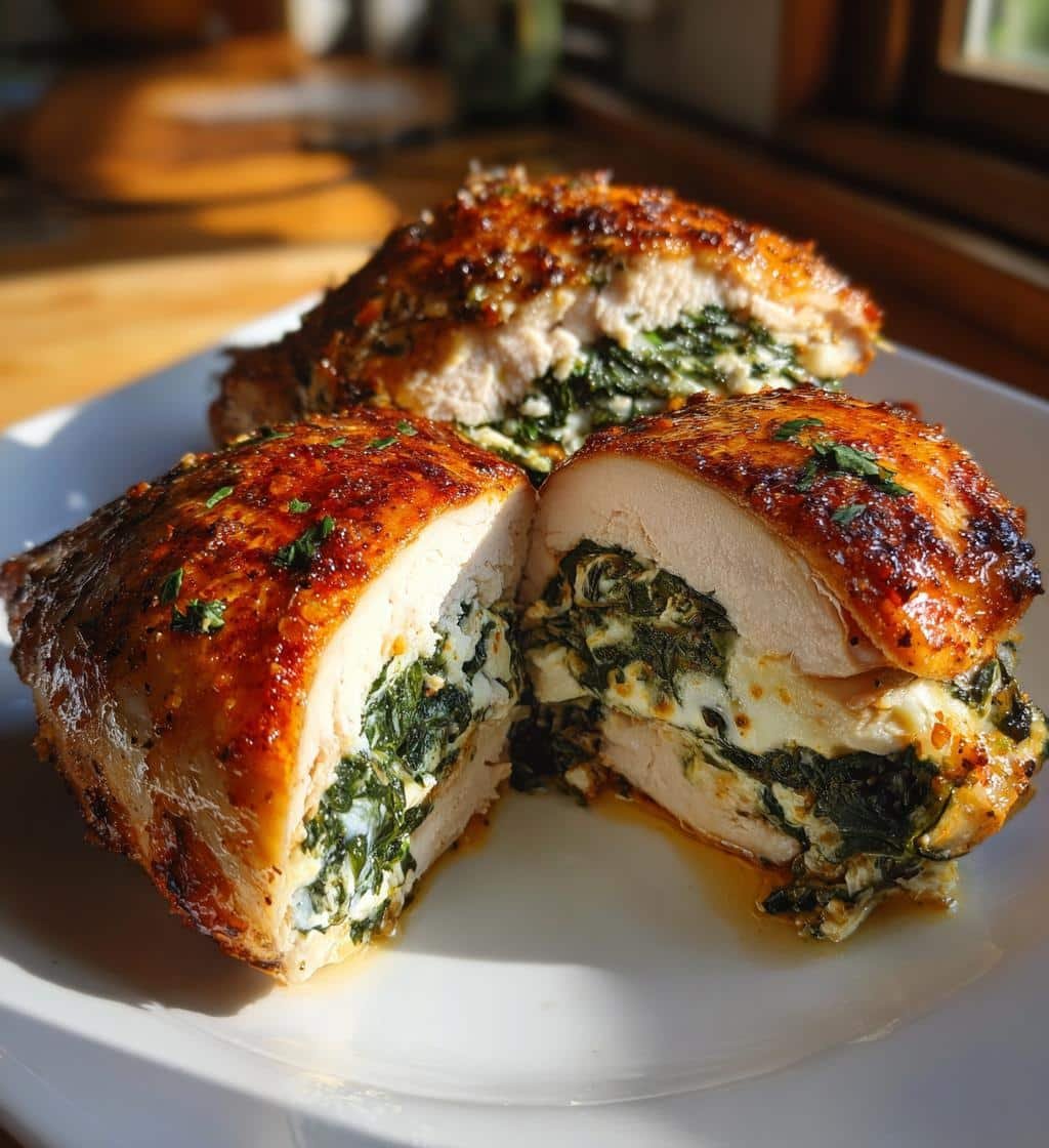 Air Fryer Best Spinach Stuffed Chicken Breasts - detail 1