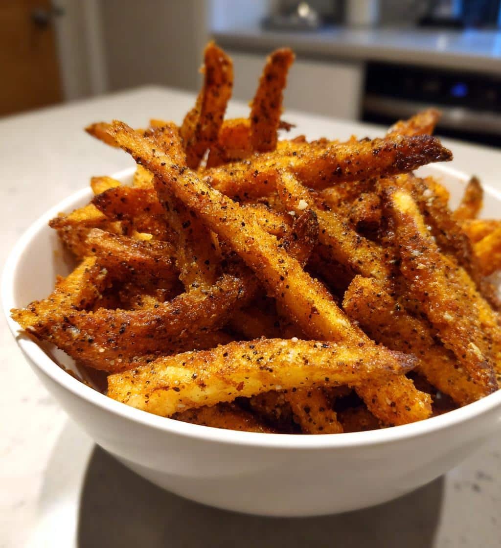 Air Fryer Black Pepper Garlic Fries - detail 1