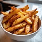 Air Fryer Black Pepper Garlic Fries