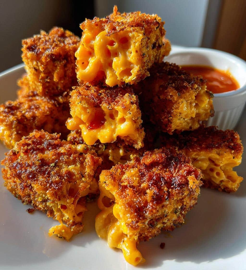 Air Fryer Buffalo Mac-and-Cheese Sticks
