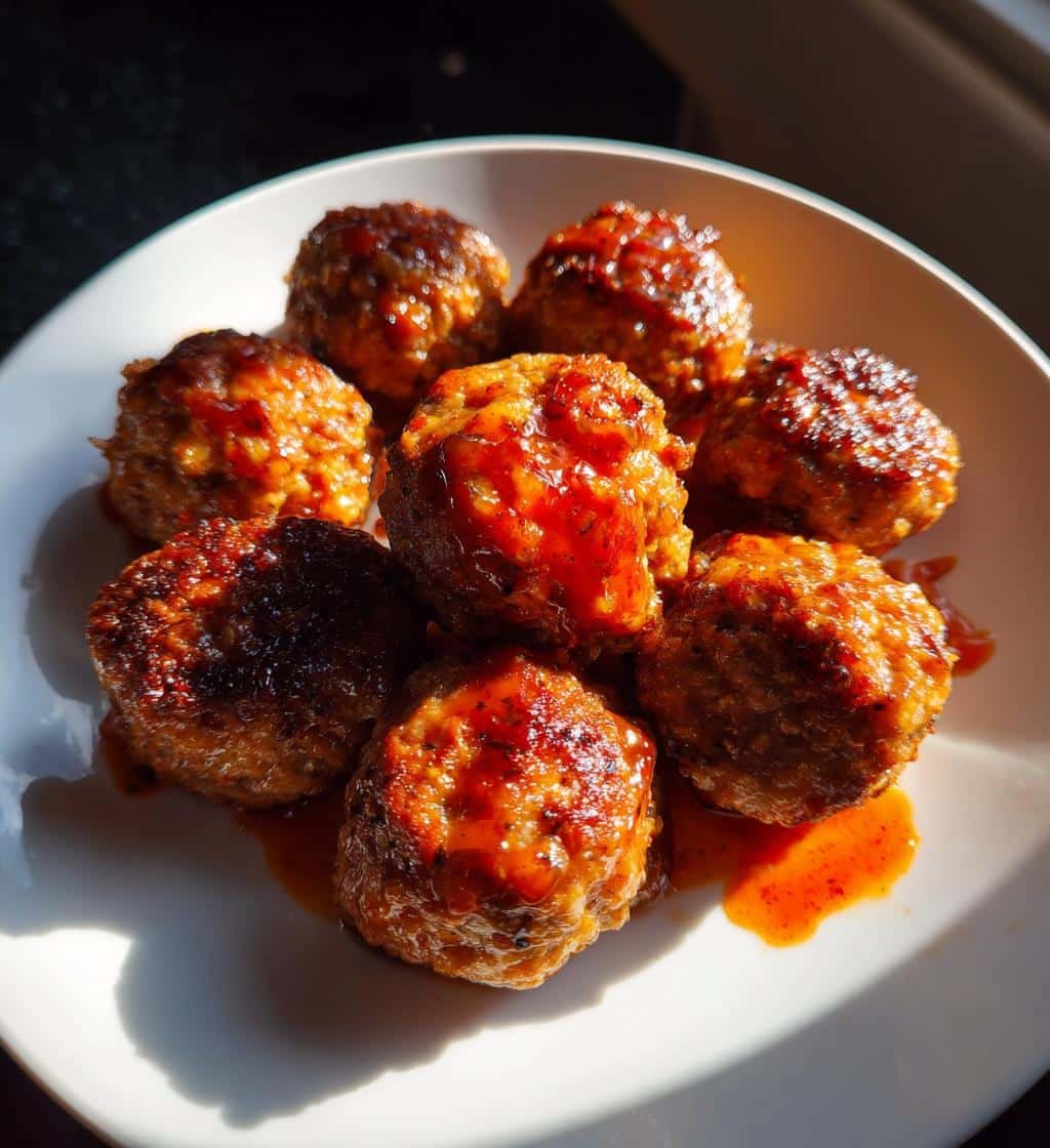 Air Fryer Buffalo meatball bites - detail 1