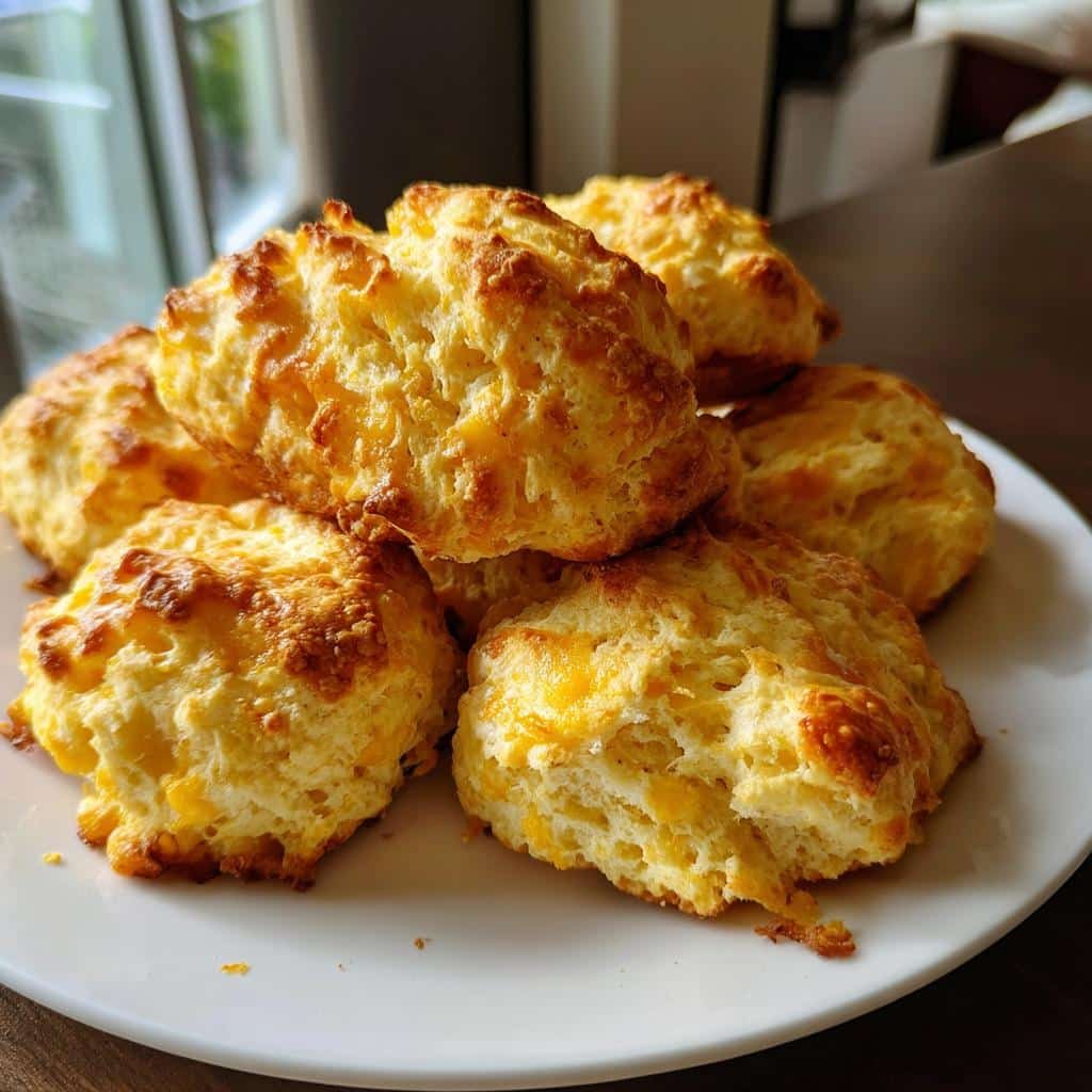 Air Fryer Cheddar cottage cheese biscuit bites - detail 1