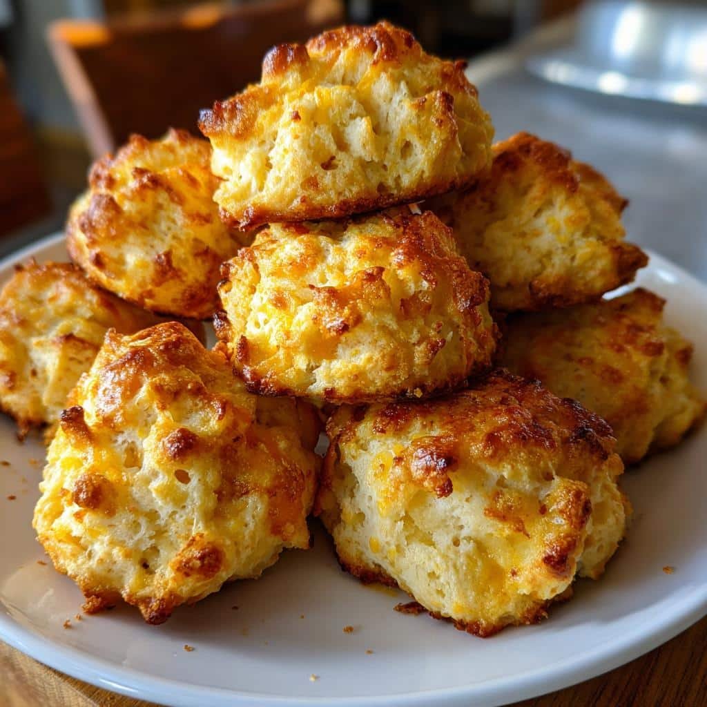 Air Fryer Cheddar cottage cheese biscuit bites