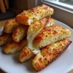Air Fryer Cheese Breadsticks Mozzarella