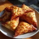 Air Fryer Cheesy spinach samosa bites