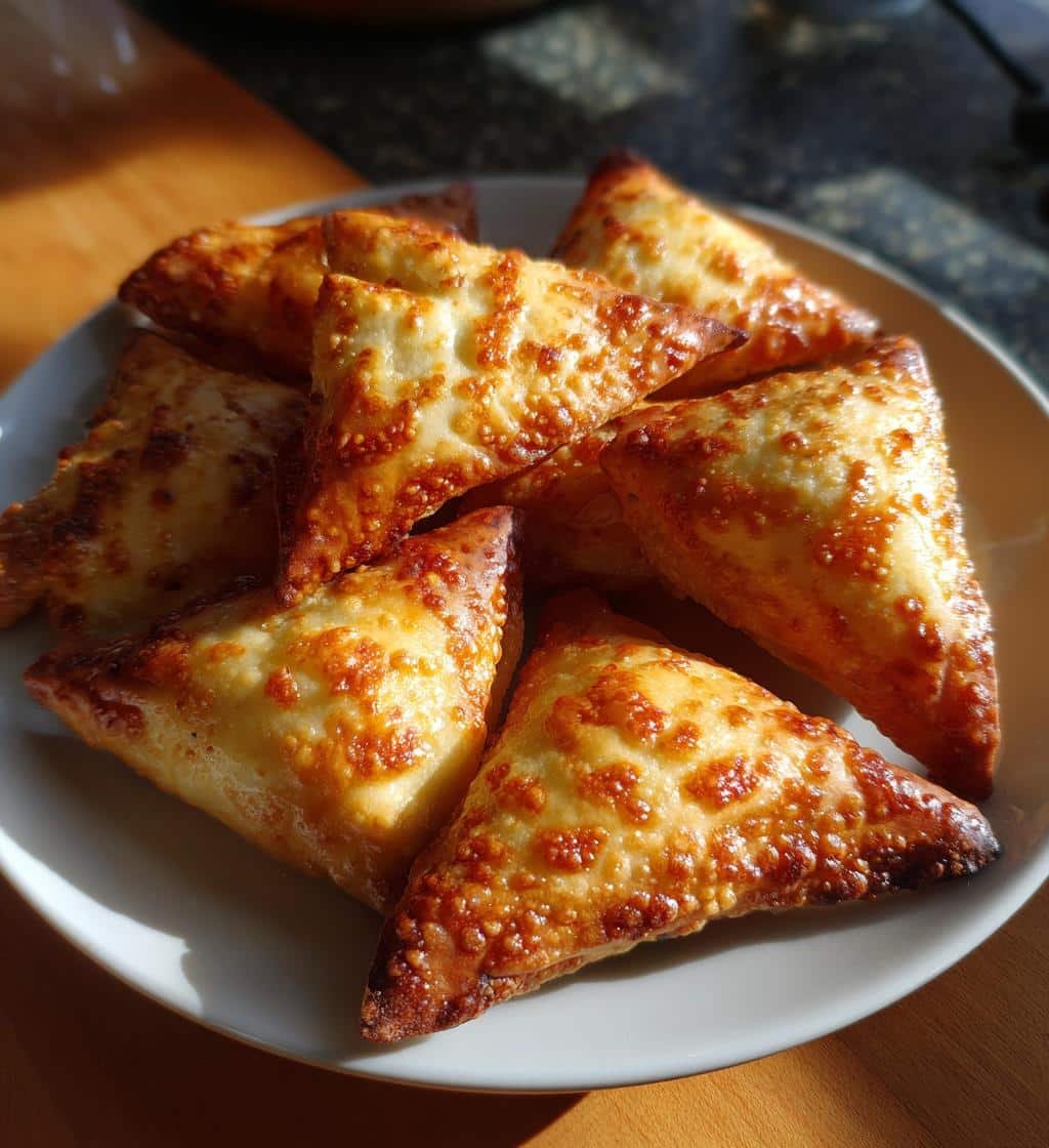 Air Fryer Cheesy spinach samosa bites