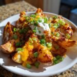 Air Fryer Chili Cheese Wedges Skillet