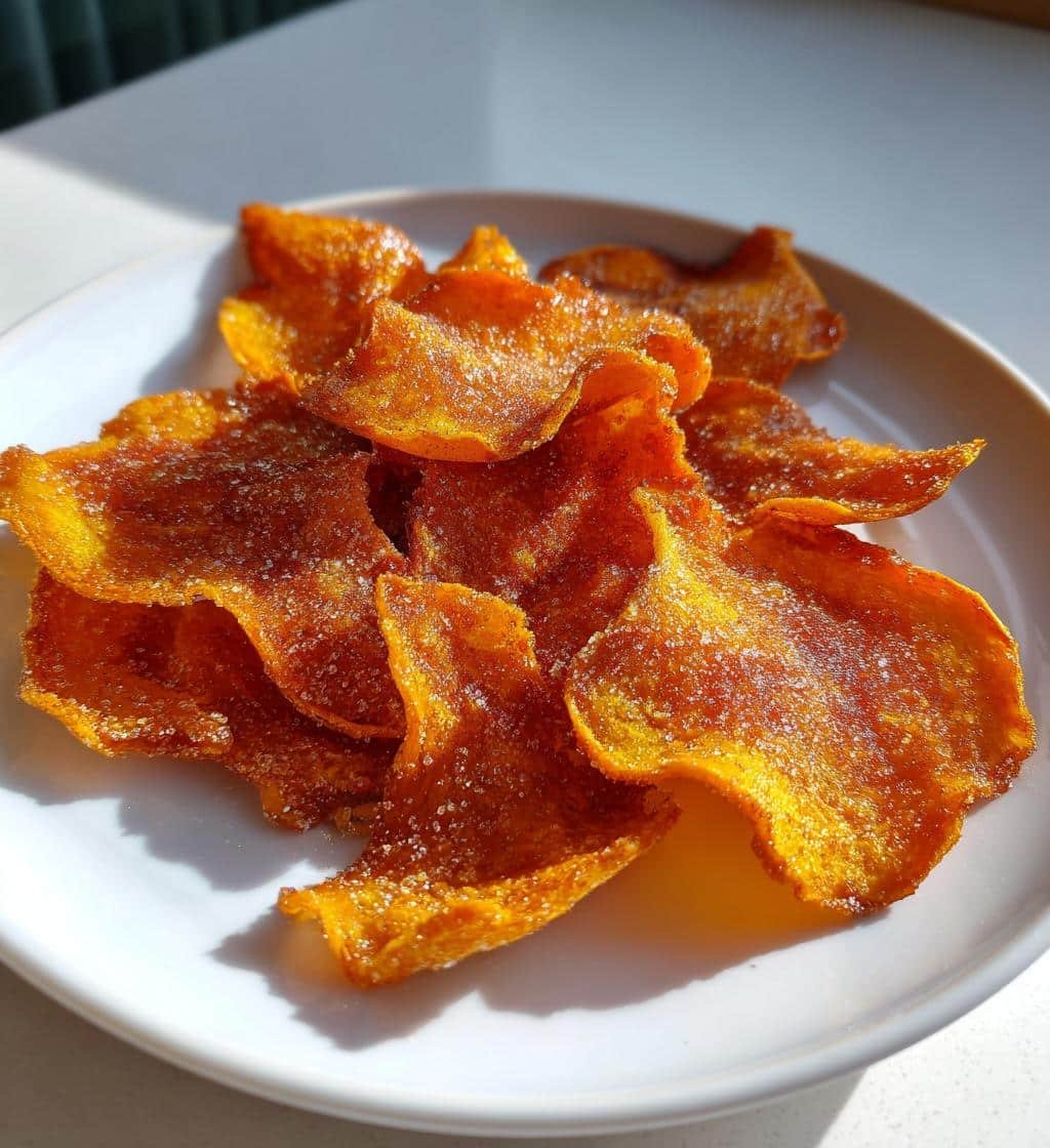 Air Fryer Cinnamon Sugar Pumpkin Chips