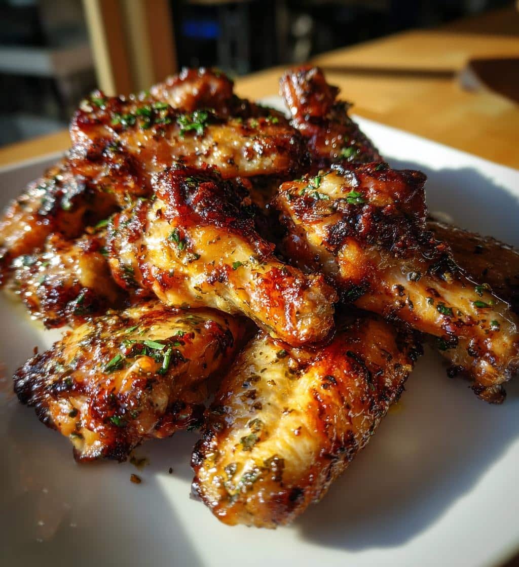 Air Fryer Crispy Lemon Herb Garlic Wings - detail 1