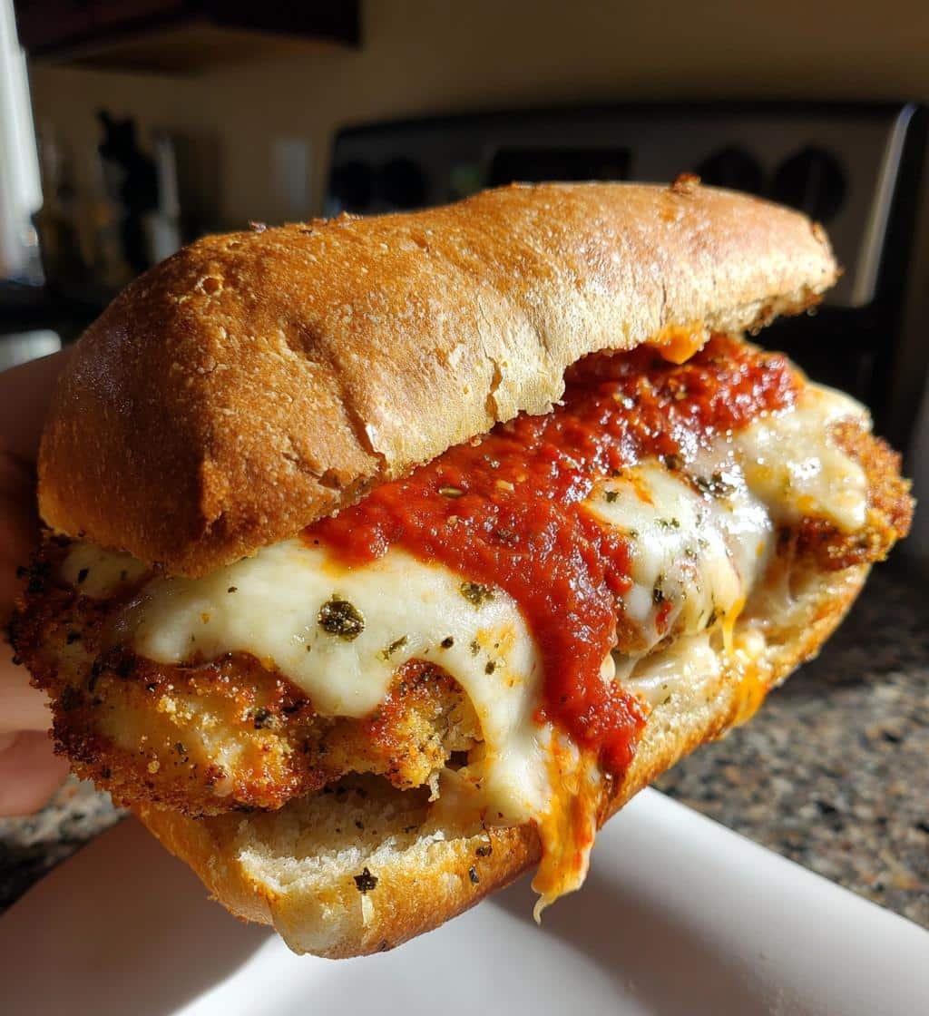 Air Fryer Delicious Chicken Parmesan Sub Sandwiches - detail 1