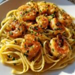 Air Fryer Delicious Garlic Butter Shrimp Linguine