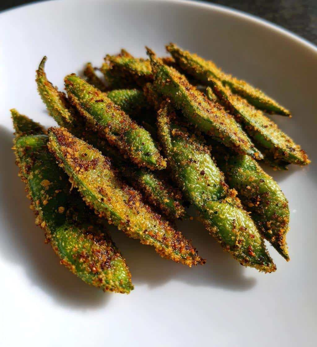 Air Fryer Edamame Crisps