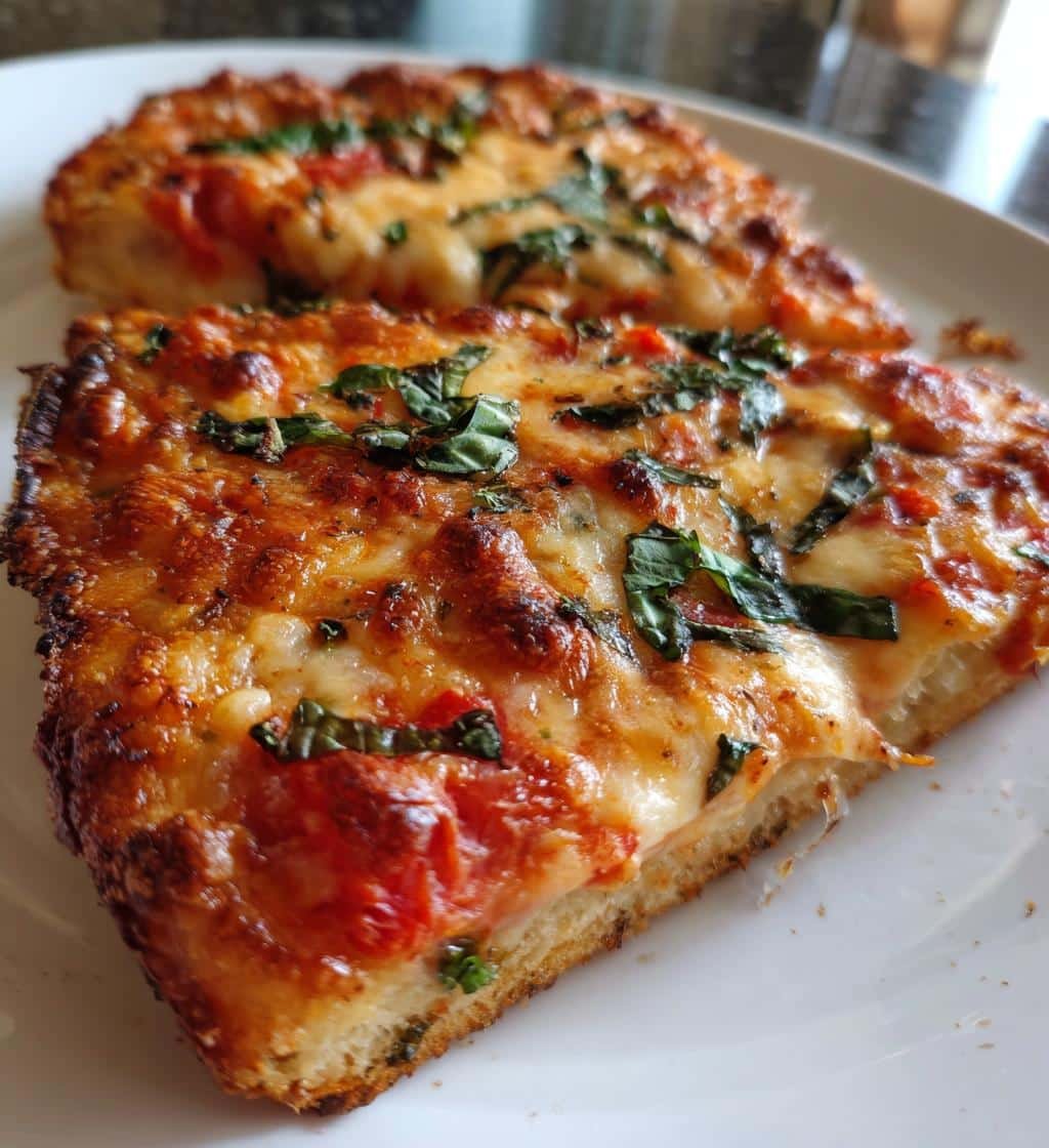 Air Fryer Flatbread Margherita - detail 1