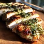 Air Fryer Flatbread Pesto Chicken