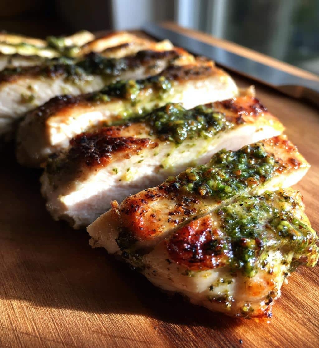 Air Fryer Flatbread Pesto Chicken