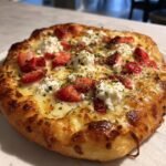 Air Fryer Freeze-Dried Strawberry & Soft Cheese Pizza