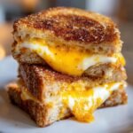Air Fryer French Bread Grilled Cheese