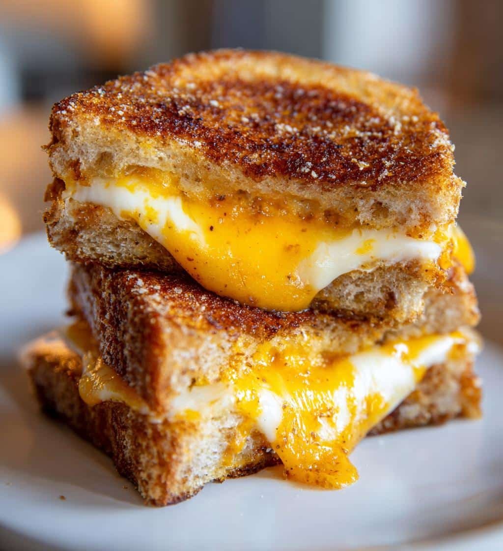 Air Fryer French Bread Grilled Cheese