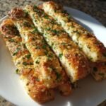 Air Fryer Garlic Breadsticks Crispy