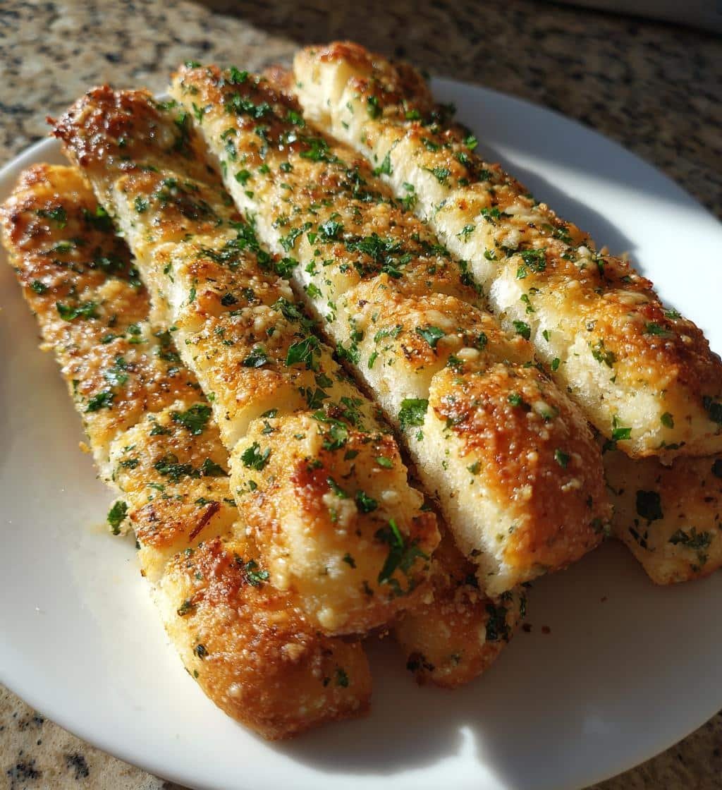 Air Fryer Garlic Breadsticks Crispy