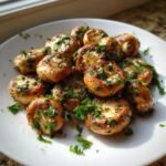 Air Fryer Garlic Mushrooms