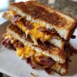 Air Fryer Grilled Cheese with Maple Bacon