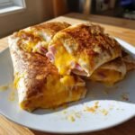 Air Fryer Ham & Cheese Tortilla Roll-Ups