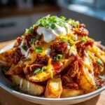 Air Fryer Homemade BBQ Pulled Pork Loaded Wedges