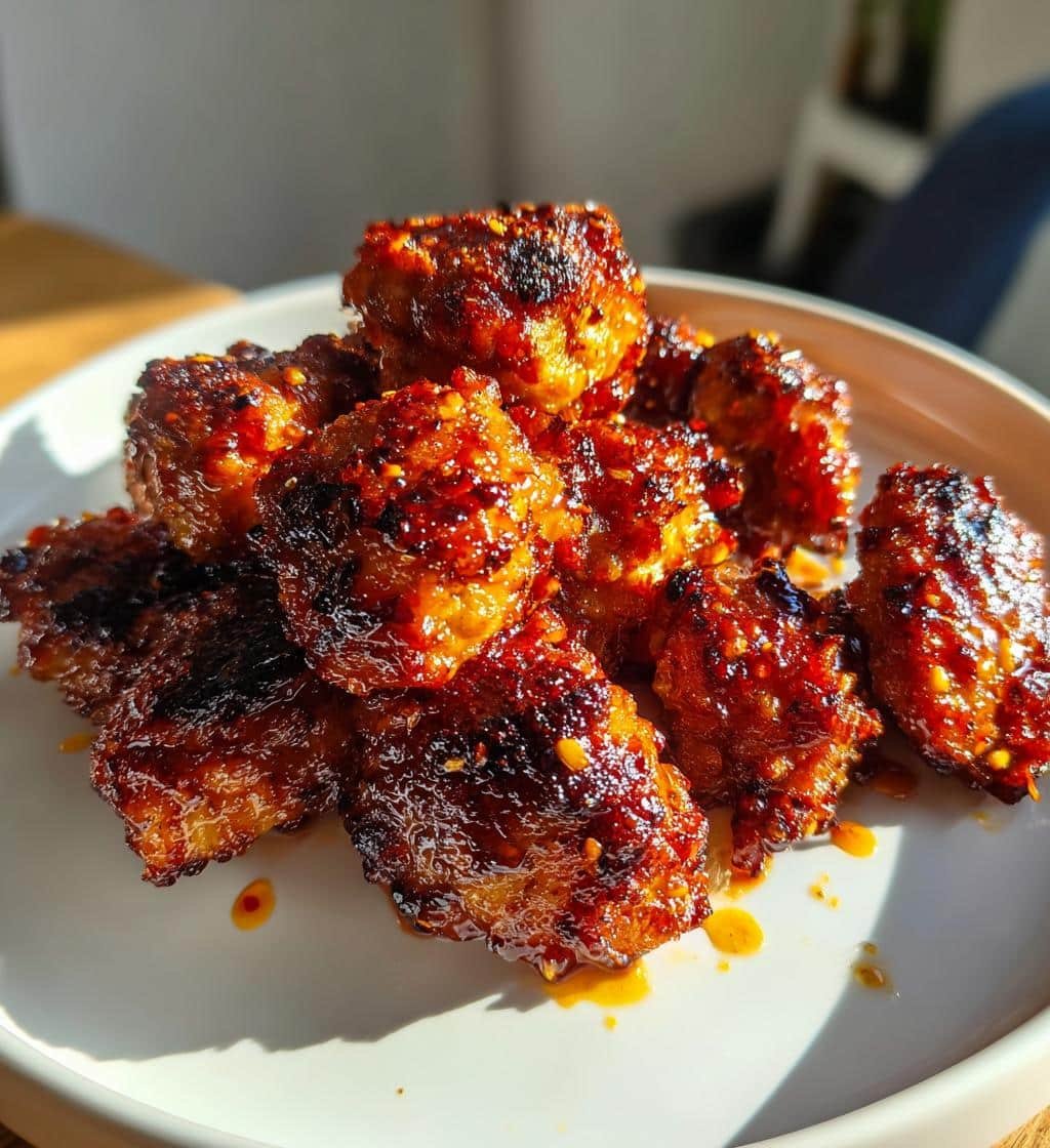 Air Fryer Hot Honey Sriracha Wing Bites
